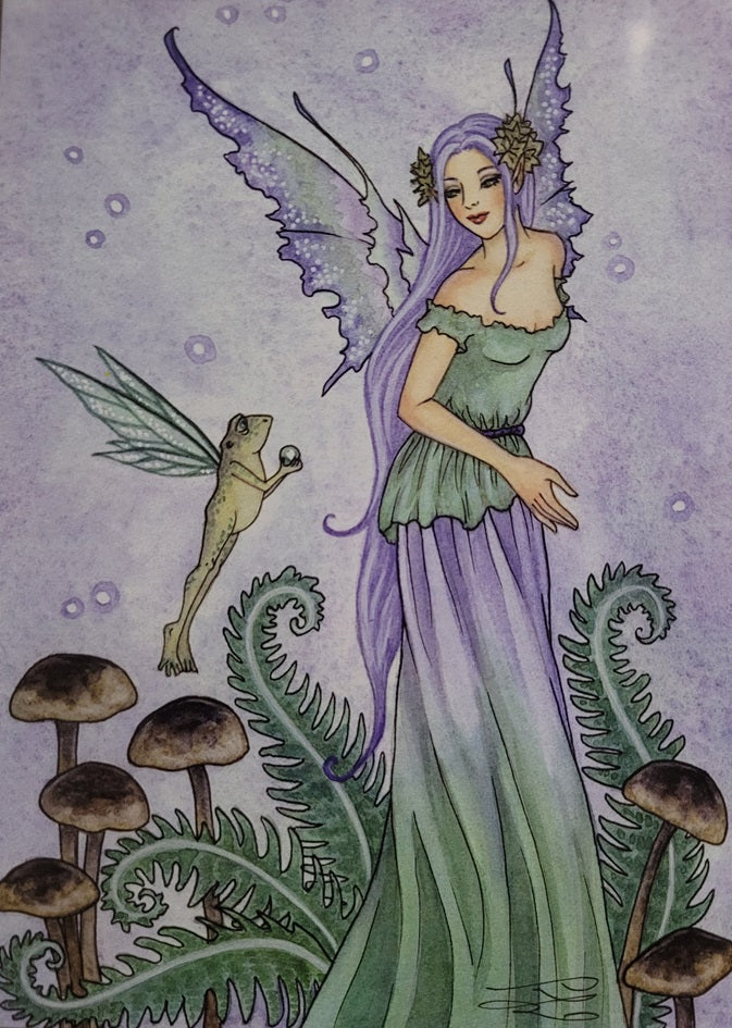 Frog Fortune by Amy Brown, Print