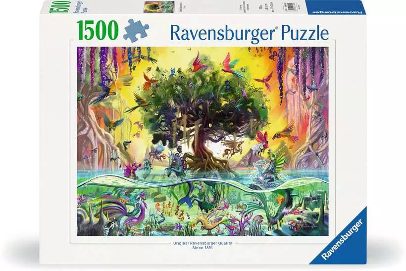 Beautiful Sea Unicorn & Friends by Rose Khan, 1500 Piece Puzzle