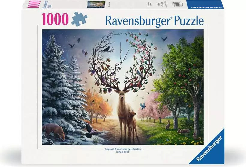 Deer at Day and Night by Jo Joes Art, 1000 Piece Puzzle