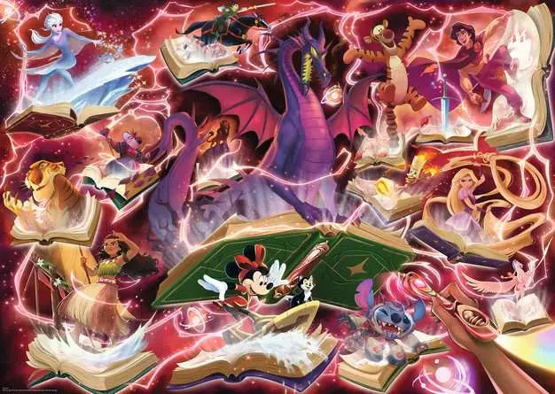 Disney Lorcana Glimmers of the Realm: Ruby, 1000 Piece Puzzle