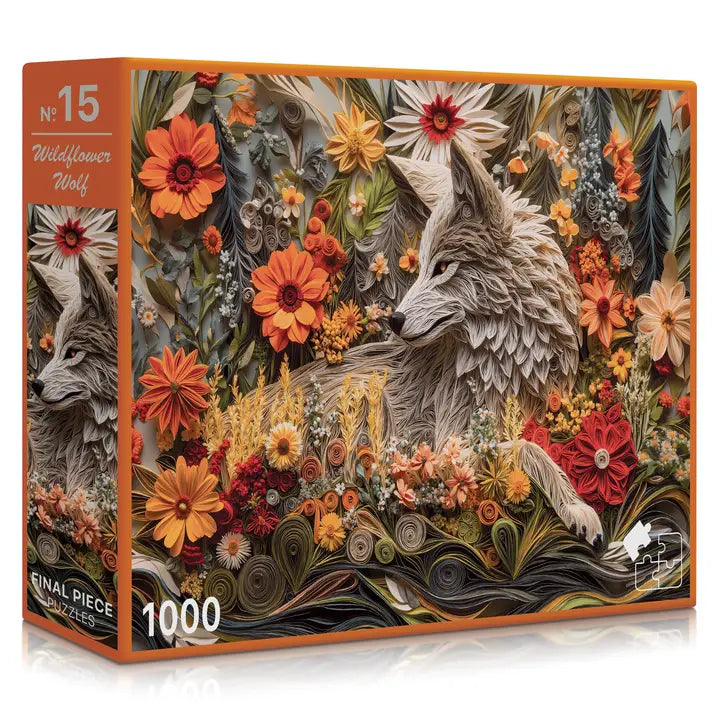 No. 15 - Wildflower Wolf, 1000 Piece Puzzle