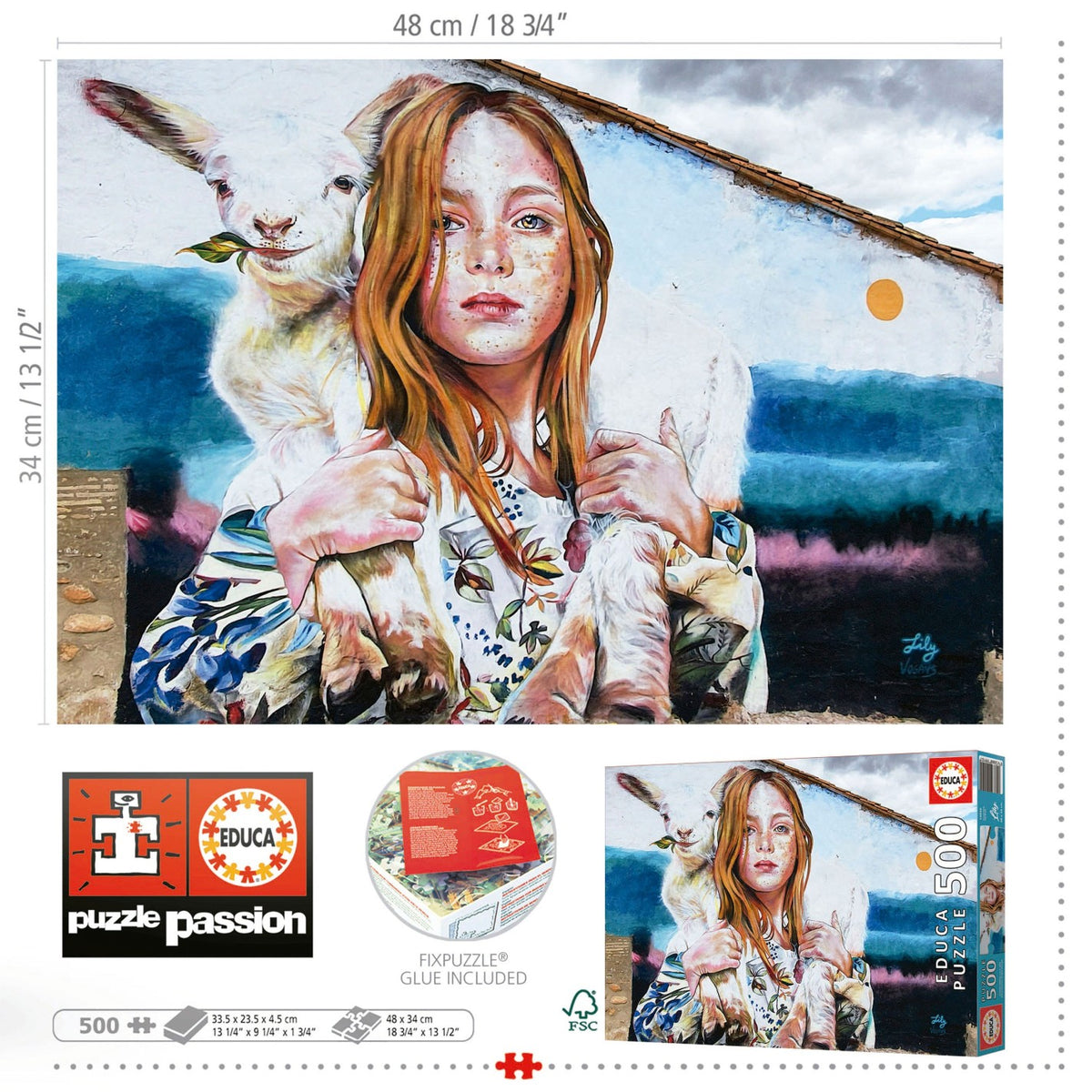 La Pastora by Lily Brick, 500 Piece Puzzle