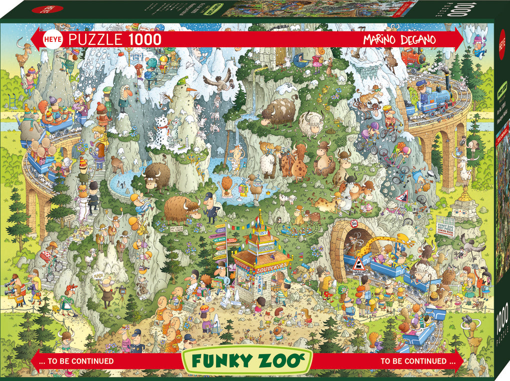 Funky Zoo - Himalayan Habitat by Marino Degano, 1000 Piece Puzzle