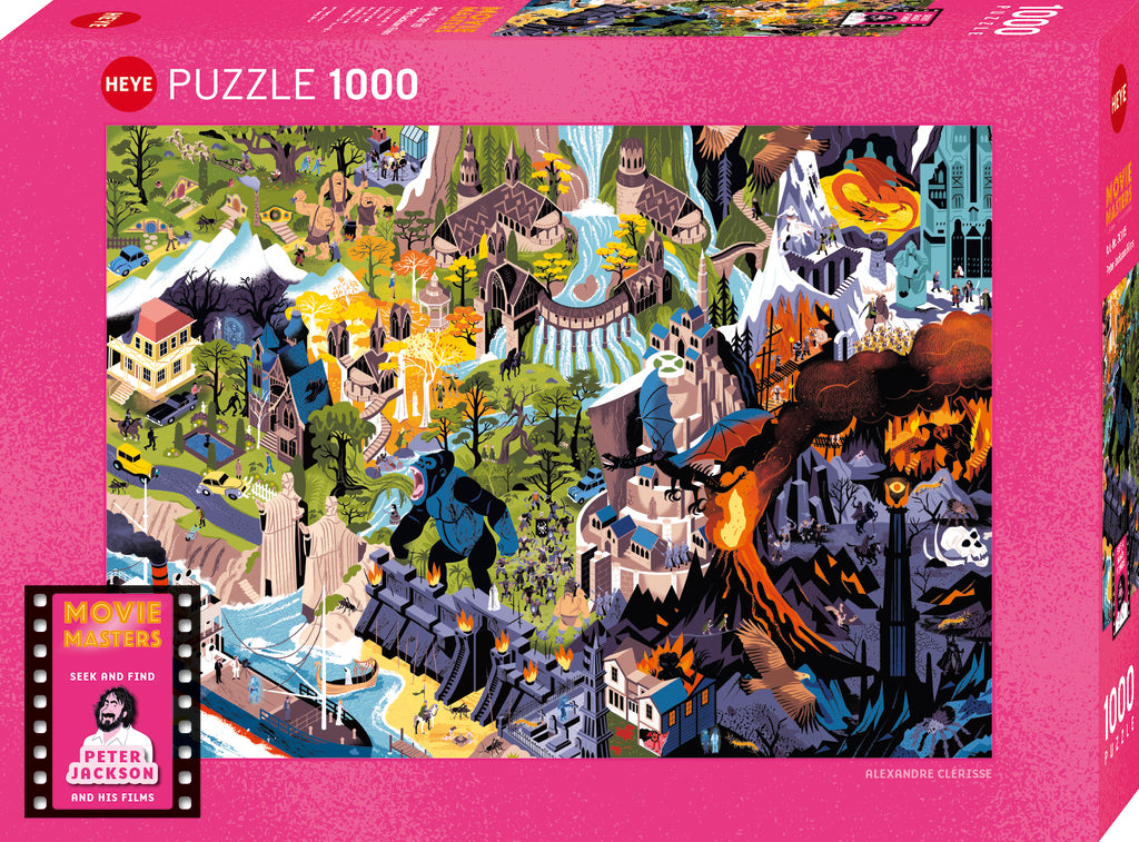 Movie Masters - Peter Jackson Films by Alexandre Clérisse, 1000 Piece Puzzle