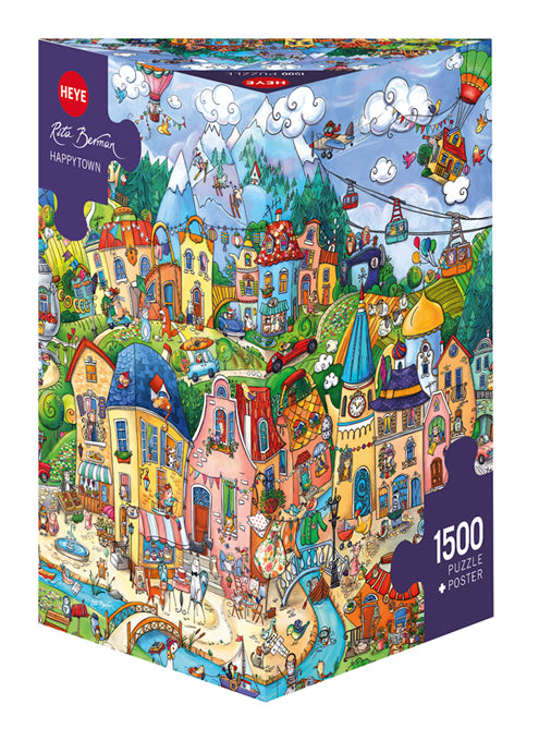 Happy Town by Rita Berman, 1500 Piece Puzzle