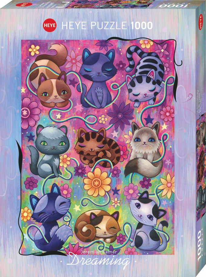 Dreaming - Kitty Cats by Jeremiah Ketner, 1000 Piece Puzzle