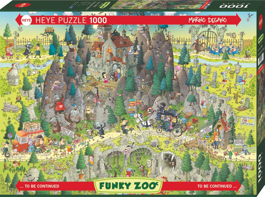 Funky Zoo - Transylvanian Habitat by Marino Degano, 1000 Piece Puzzle