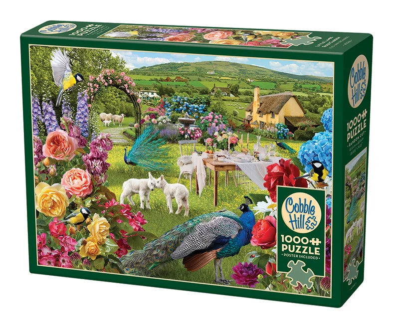 Little Lambs Rose Garden by Jo-Ann Richards, 1000 Piece Random Cut Puzzle