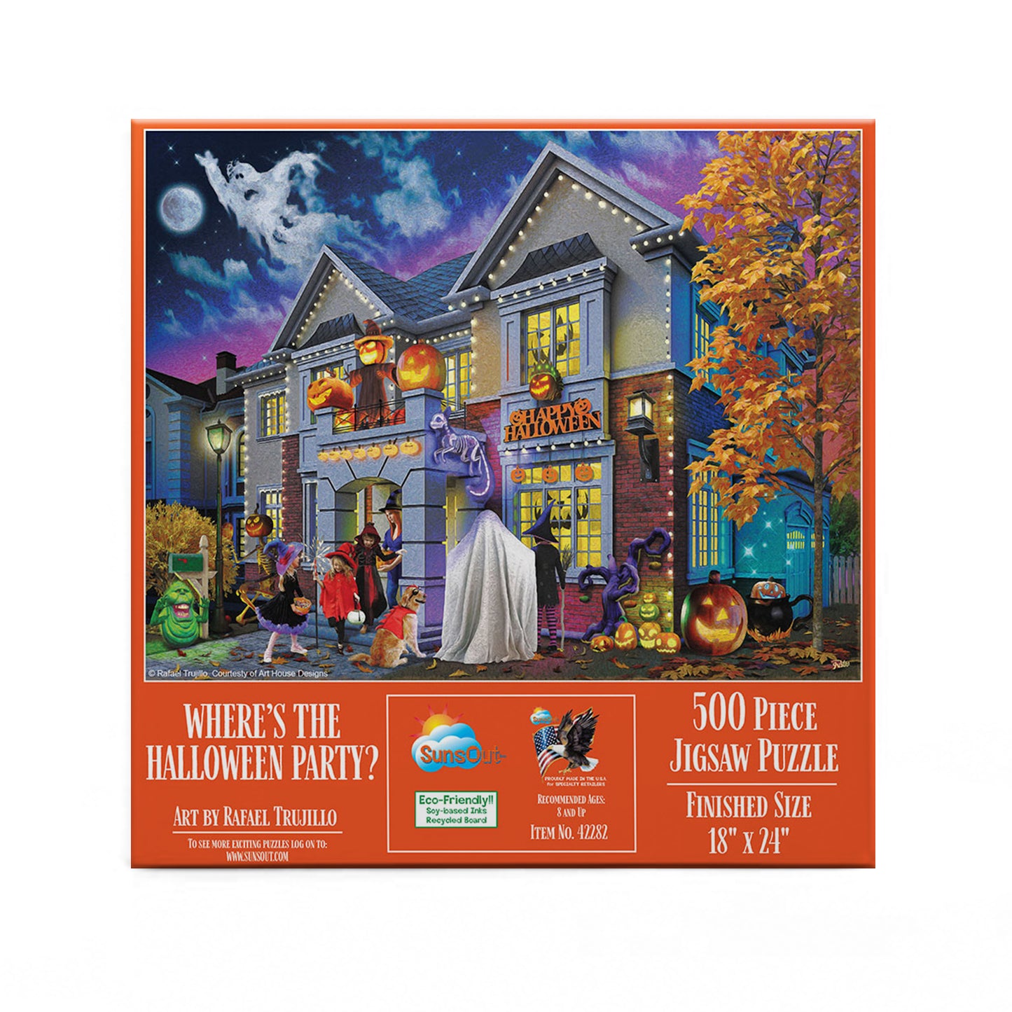 Where's the Halloween Party by Rafael Trujillo, 500 Piece Puzzle
