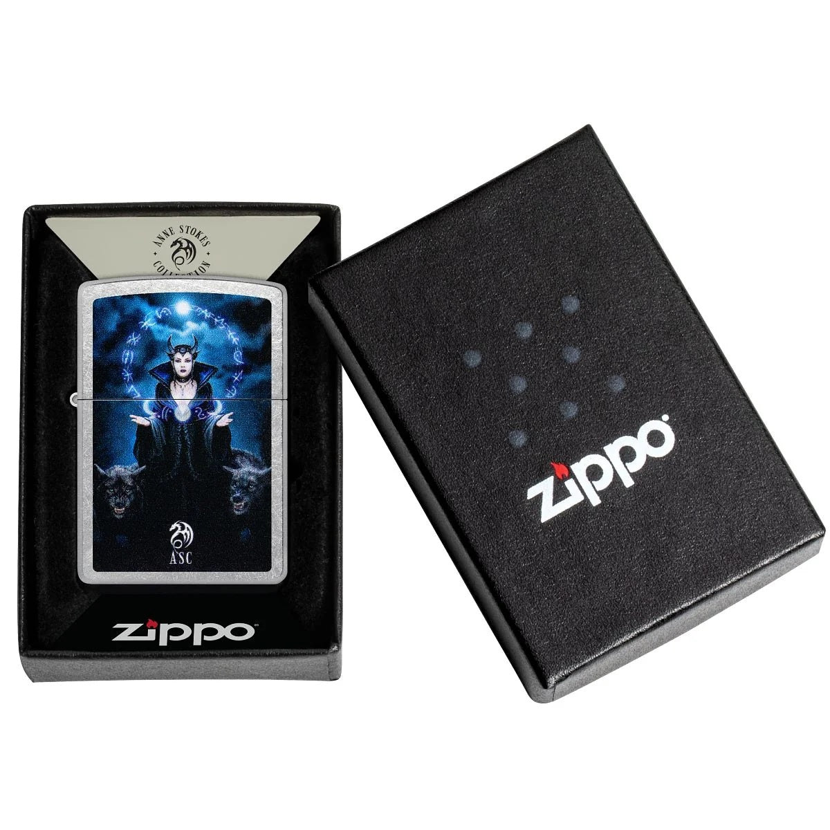Zippo Lighter: Moon Witch by Anne Stokes - Street Chrome