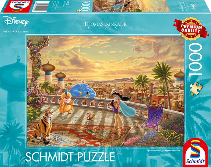 Jasmine Dancing in the Desert Sunset by Thomas Kinkade Studios, 1000 Piece Puzzle