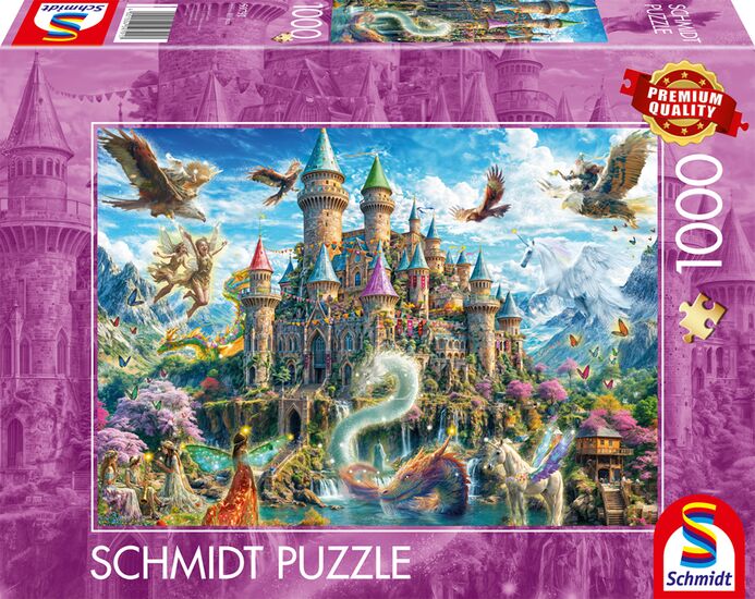 Fairytale castle in the Land of Imagination by Michele Farella, 1000 Piece Puzzle