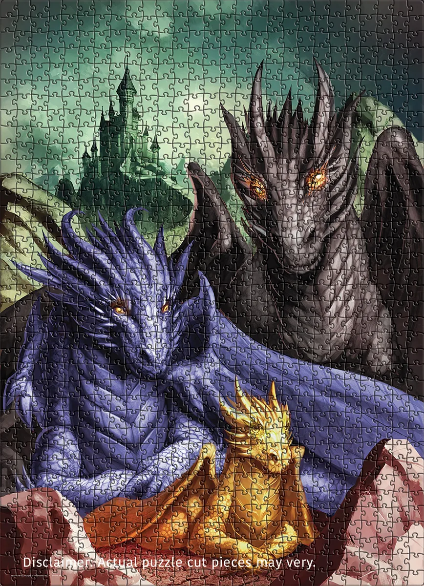 Tairn, Sgaeyl & Andarna by Marco Baldi, 1000 Piece Puzzle