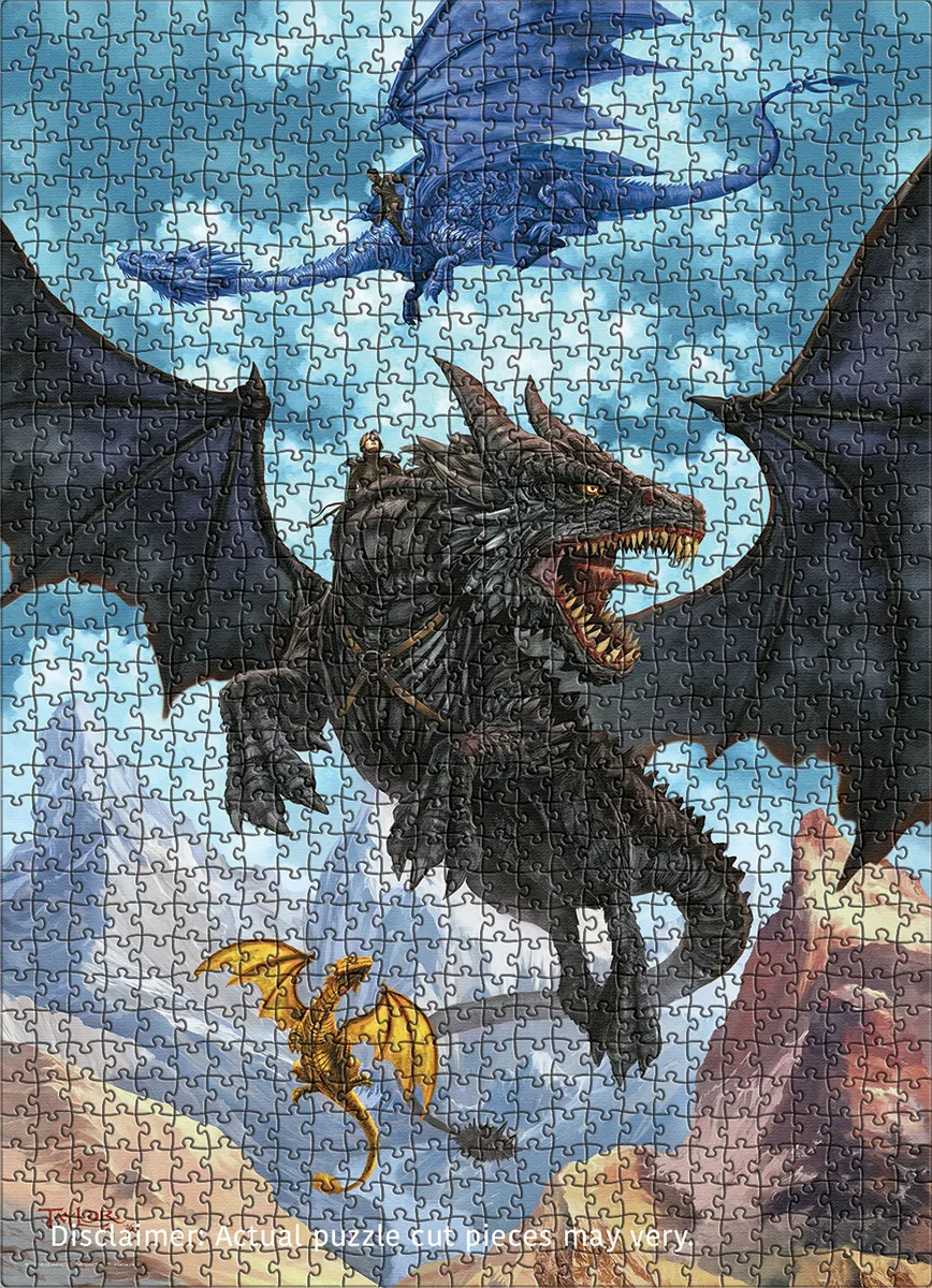 Violet - Dragon Rider by Nestor Taylor, 1000 Piece Puzzle