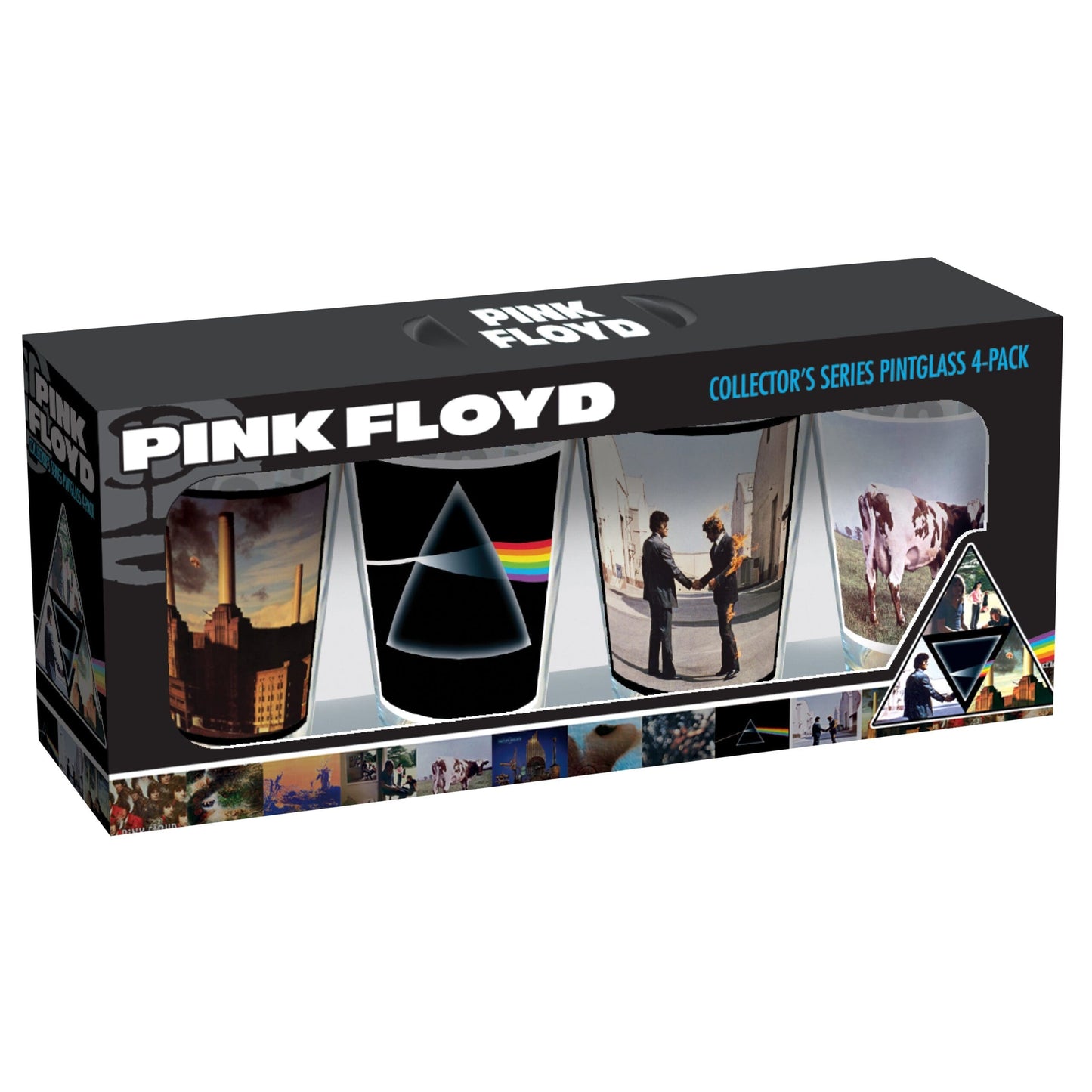 Pink Floyd Album Covers Drinking Glass 4 Piece Set