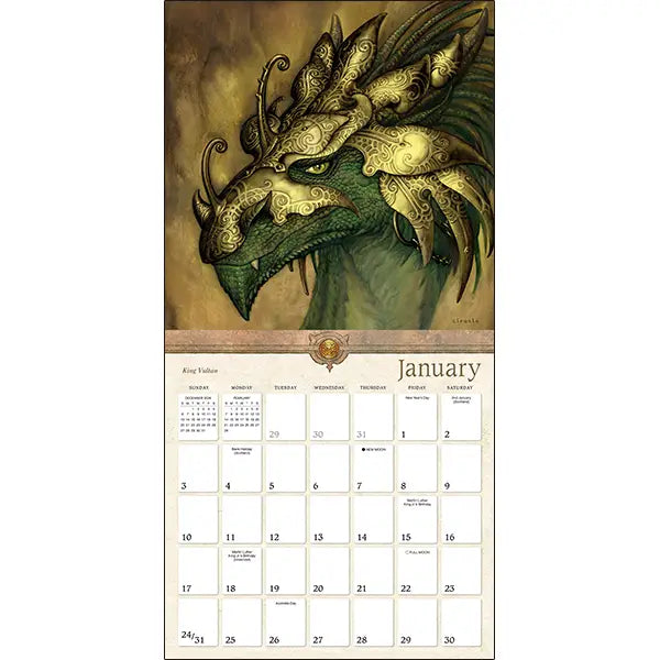 Dragons by Ciruelo, 2027 Wall Calendar