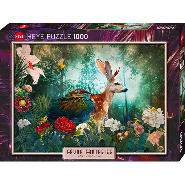 Fauna Fantasies - Jackalope by André Sanchez, 1000 Piece Puzzle