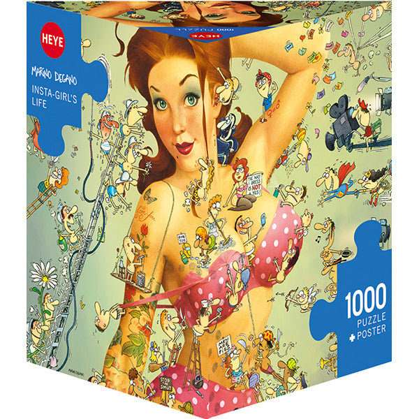 Insta-Girl's Life by Marino Degano, 1000 Piece Puzzle