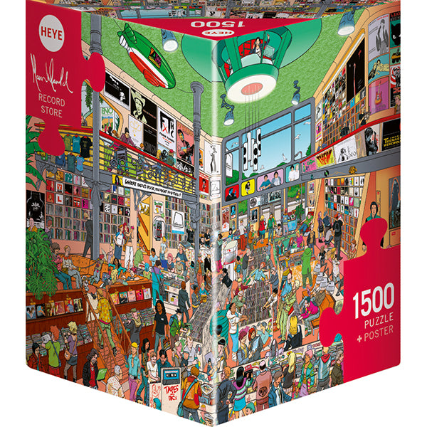 Record Store by Marc Herold, 1500 Piece Puzzle