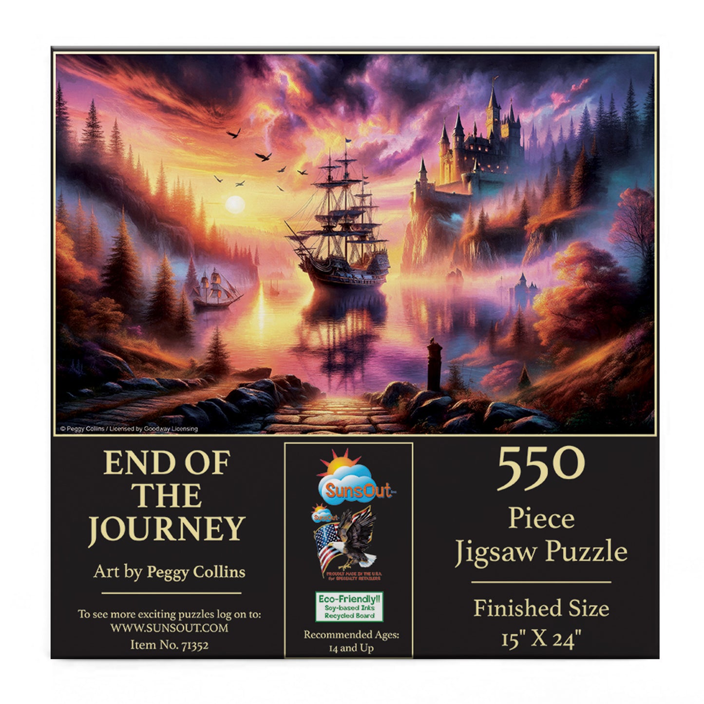 End of the Journey by Peggy Collins, 550 Piece Puzzle