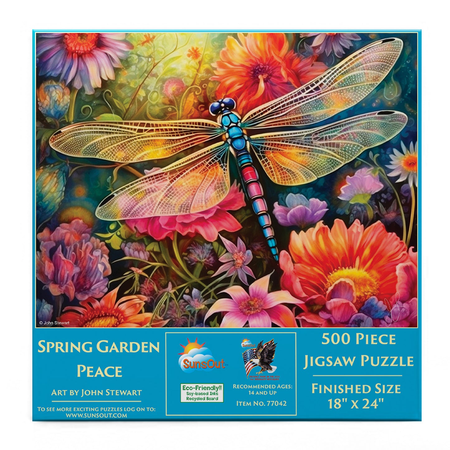 Spring Garden Peace by John Stewart, 500 Piece Puzzle