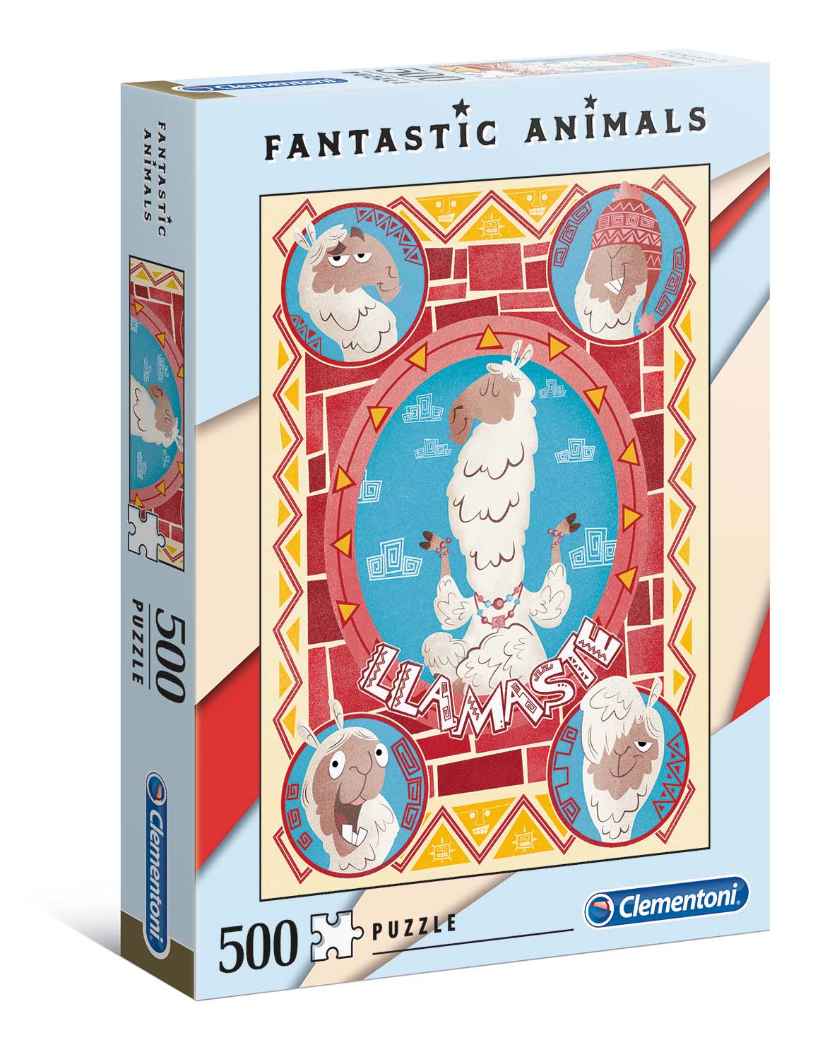 Fantastic Animals - Llamaste by Clementoni, 500 Piece Puzzle