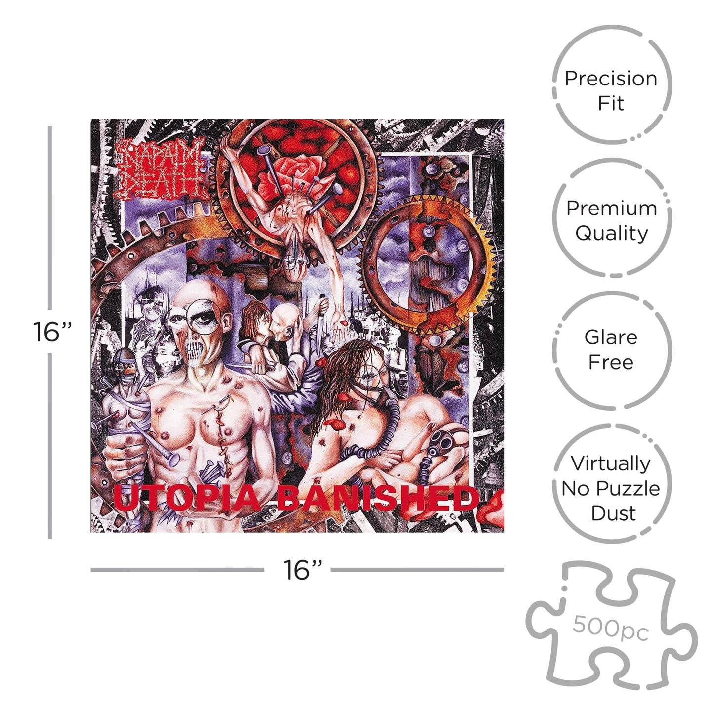 Napalm Death Utopia Banished, 500 Piece Puzzle