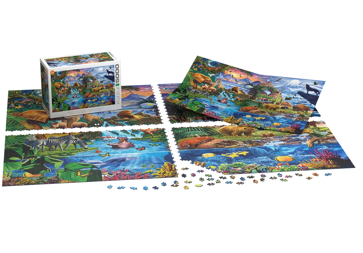 Animals of the World by Steve Crisp, 5000 Piece Puzzle