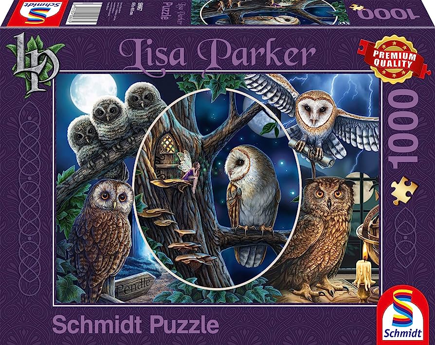 Mysterious Owls by Lisa Parker, 1000 Piece Puzzle