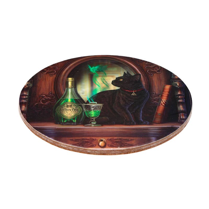 Lisa Parker Magic Cats Set of 4 Cork Coasters