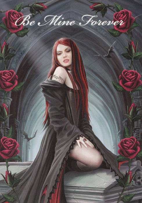 Await The Night by Anne Stokes Valentine's Day Card