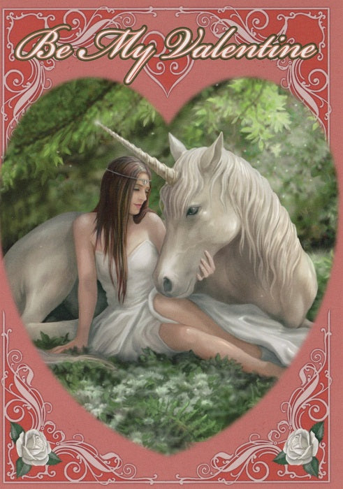 Pure Heart by Anne Stokes Valentine's Day Card