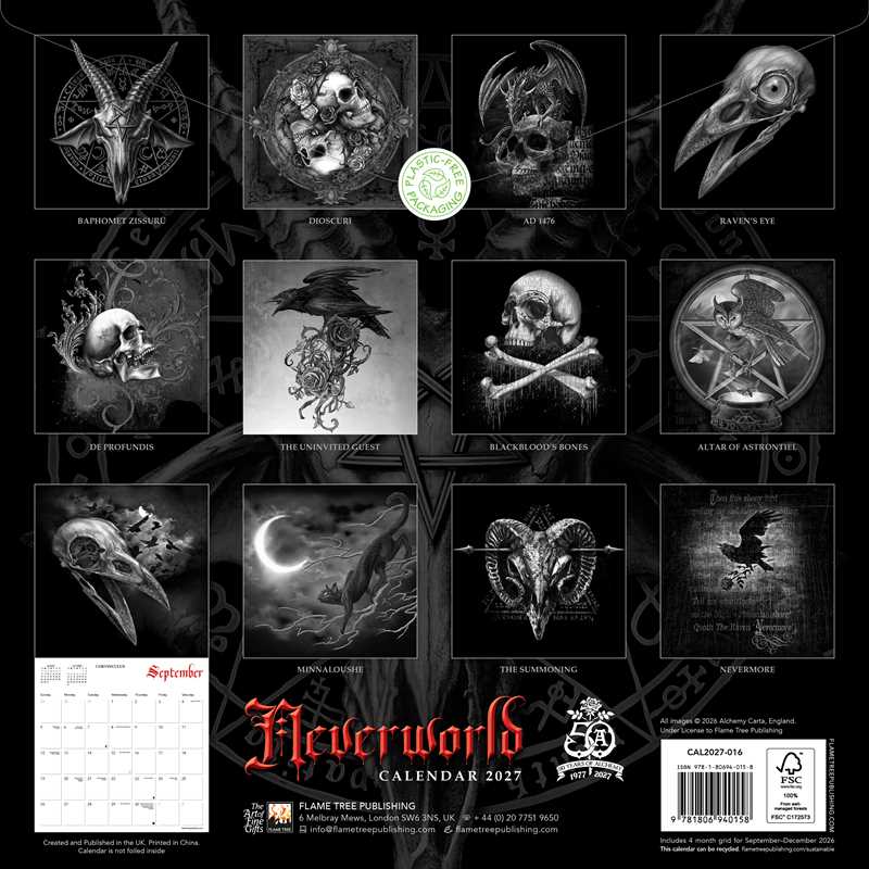 Alchemy: Neverworld Wall Calendar 2027