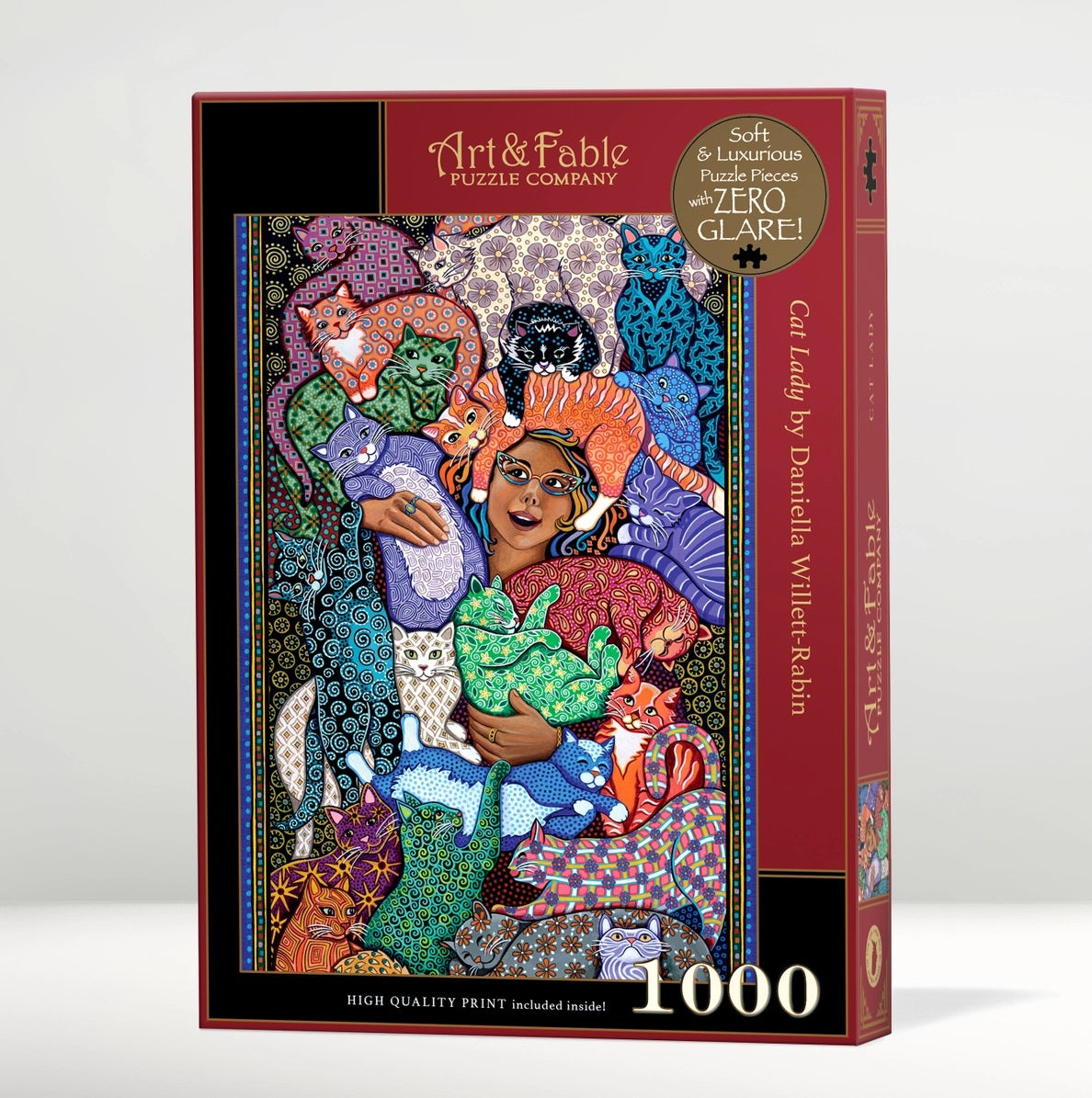 Cat Lady by Daniella Willett-Rabin, 1000 Piece Puzzle
