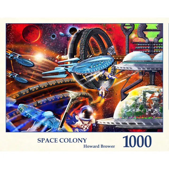 Space Colony by Howard Brower, 1000 Piece Puzzle