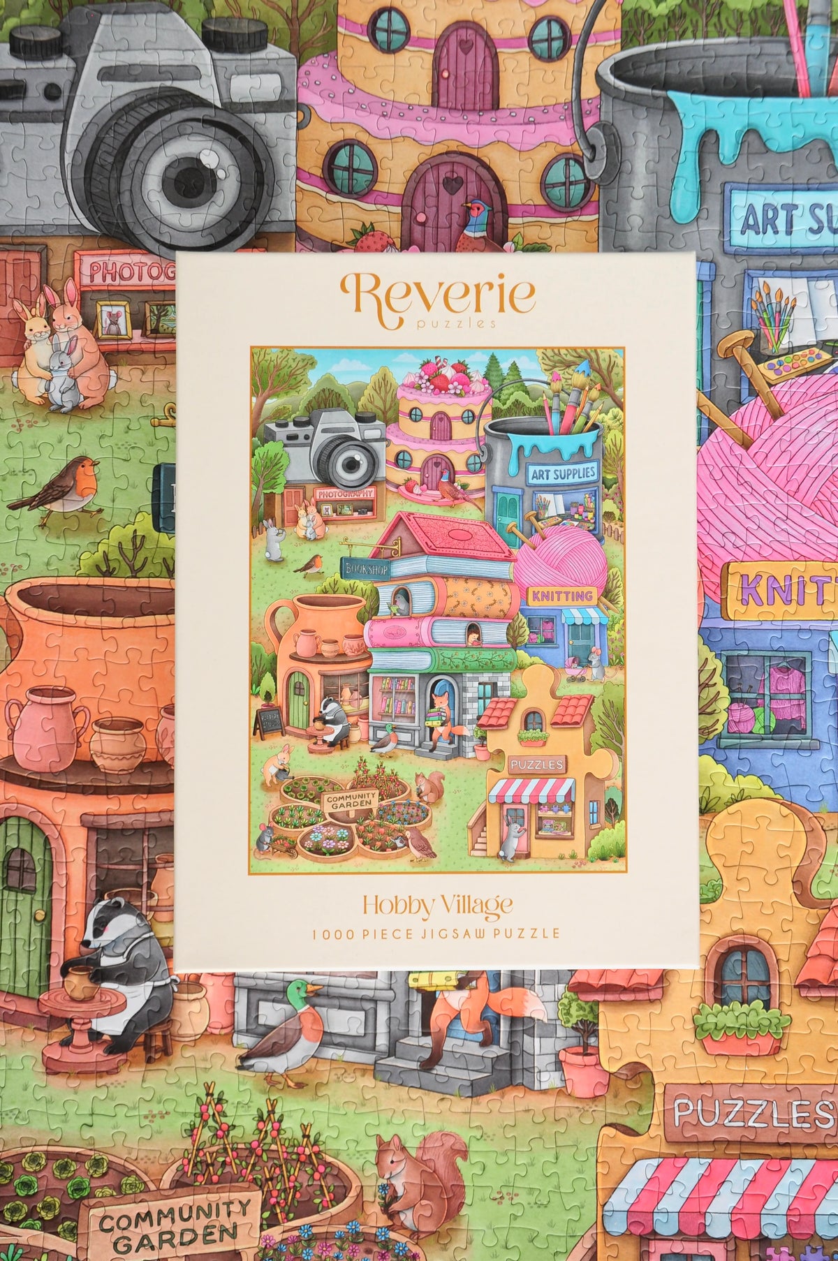 Hobby Village by Rose Skelton, 1000 Piece Puzzle