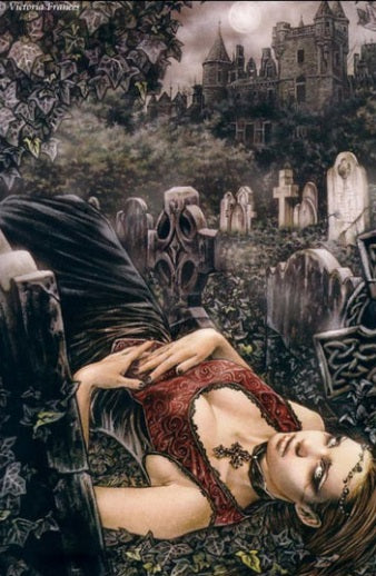 Deathbed by Victoria Frances, Textile Poster