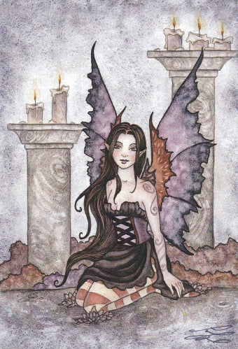 Evening by Amy Brown, Print5" X 7" Signed by Amy Brown