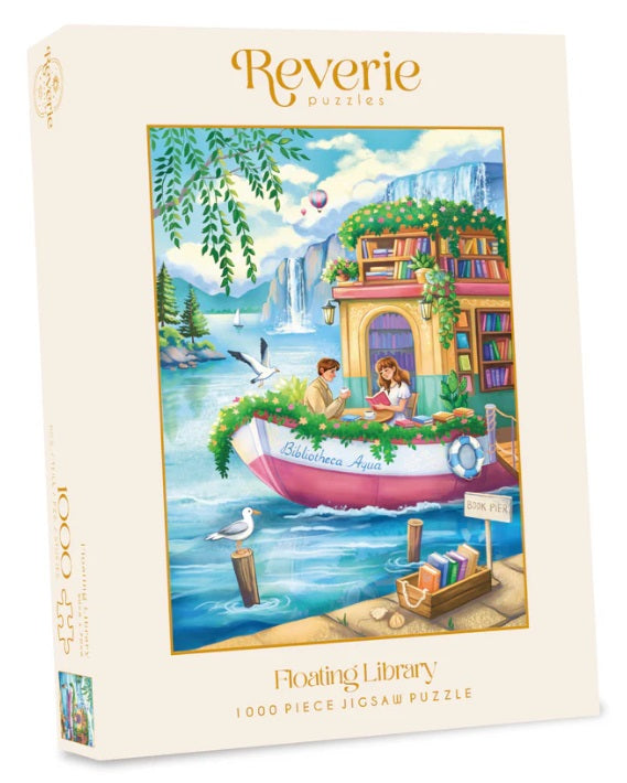 Floating Library by Maria Chetkareva, 1000 Piece Puzzle