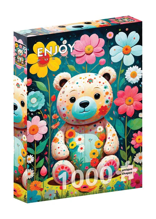 Flower Teddy Bear from Ivaylo Ivanov, 1000 Piece Puzzle