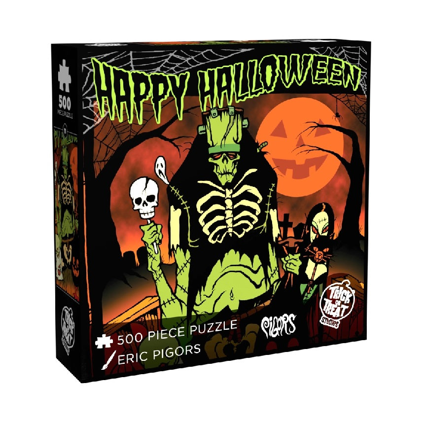 Toxic Toons Happy Halloween by Eric Pigors, 500 Piece Puzzle