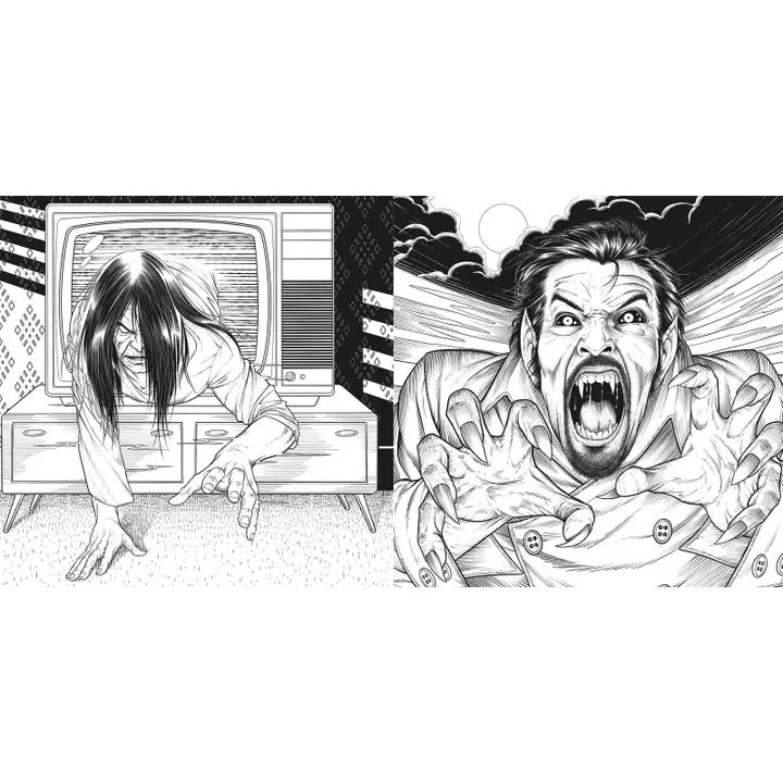 Horror Movies Adult Coloring Book