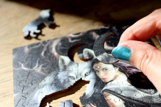 Soul Bond by Anne Stokes, Mini 90 Piece Wooden Puzzle