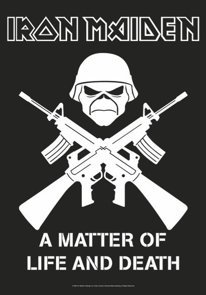 Iron Maiden – Black Flag, Textile Poster