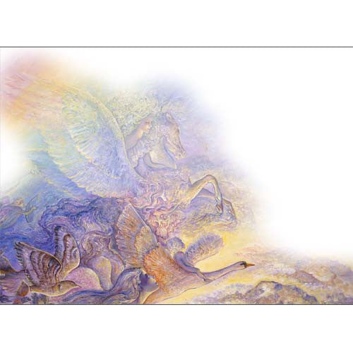Feathered Friends by Josephine Wall, Greeting Card