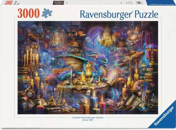 Dragon's Library by Jan Patrick Krasny, 3000 Piece Puzzle