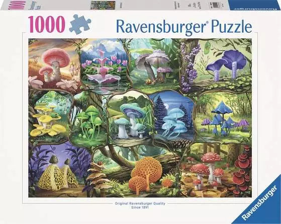 Beautiful Mushrooms by Nathanael Mortensen, 1000 Piece Puzzle