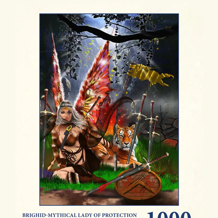 Brighid-Mytical Lady of Protection by Howard Brower, 1000 Piece Puzzle