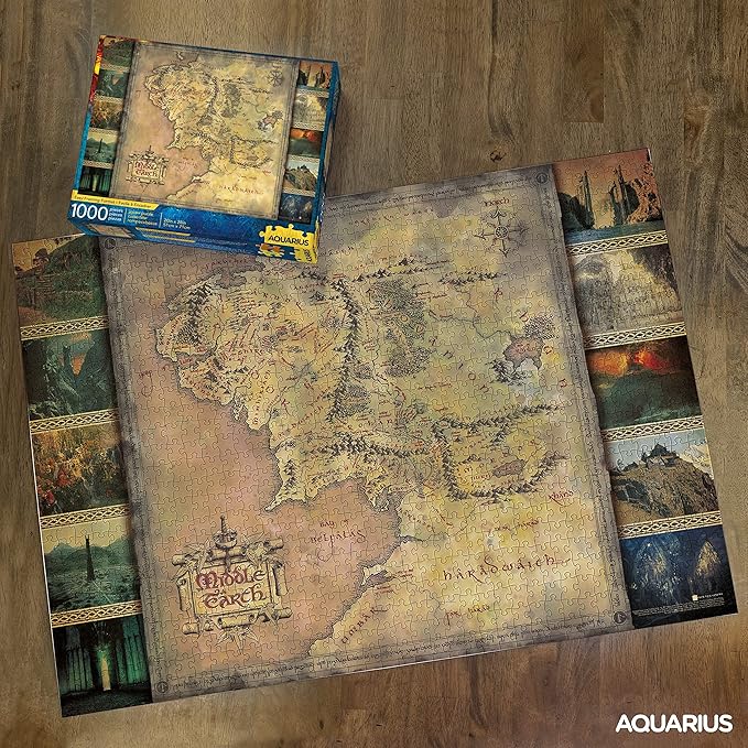 Lord of the Rings - Map, 1000 Piece Puzzle