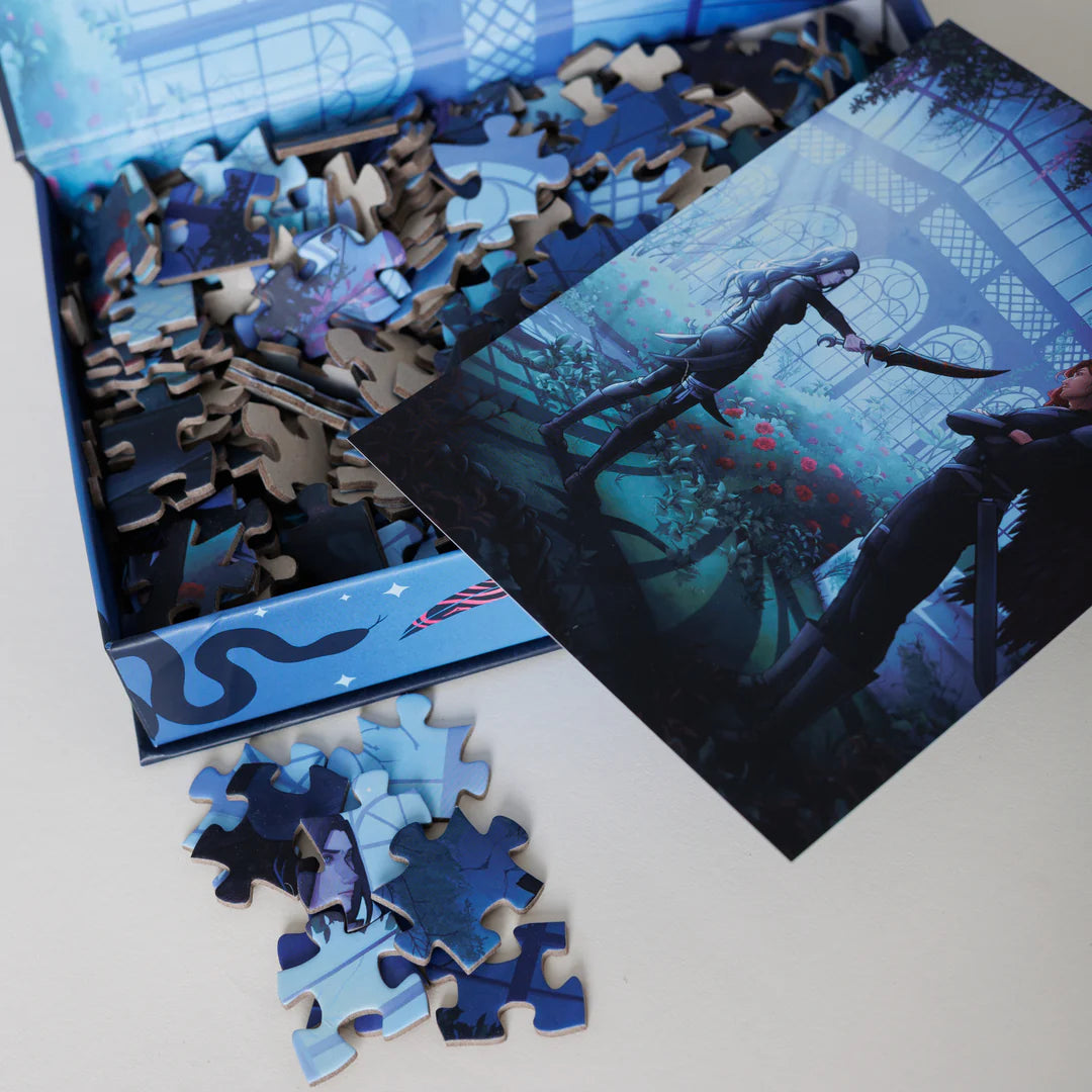 Moonlit Reckoning Keepsake Puzzle | Crowns of Nyaxia Art by Vess Arkwright, 250 Piece Puzzle